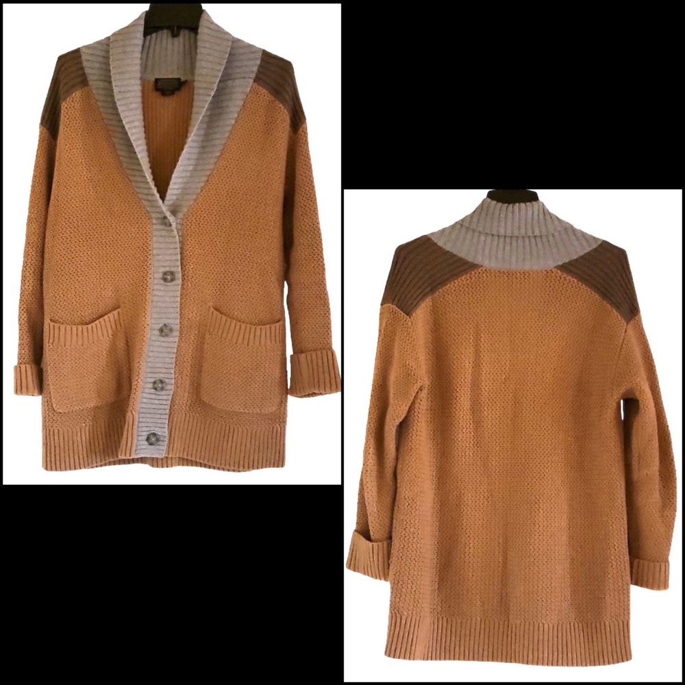 Pendleton Wool Blend Chunky Cable Knit Cardigan Sweater - Picture 1 of 6